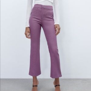 HOUNDSTOOTH MINI FLARE PANTS